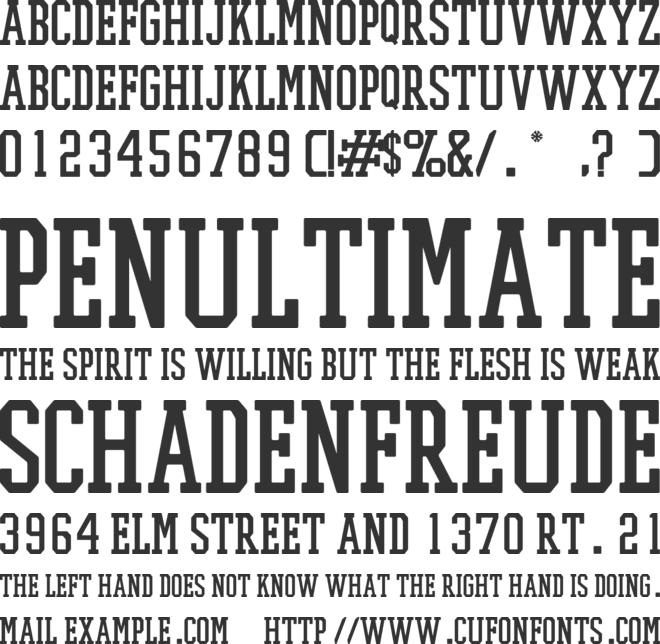 PROMESH font preview