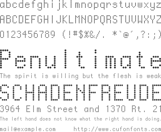 Ventouse font preview