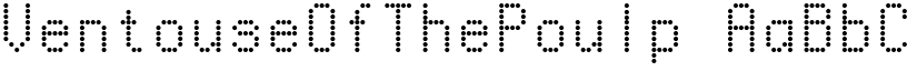 VentouseOfThePoulp font