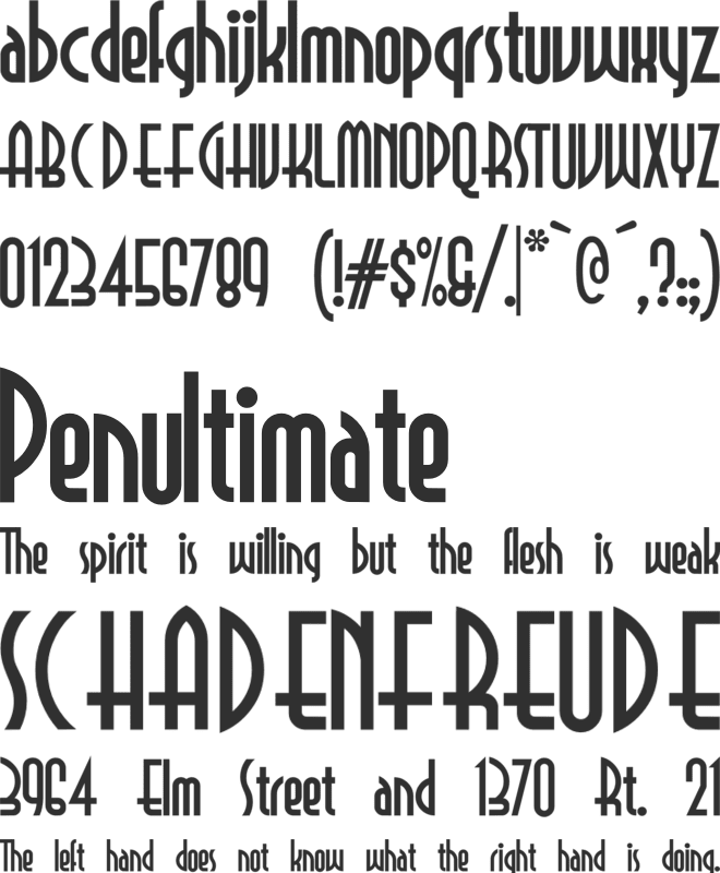 Selznick Normal NF font preview