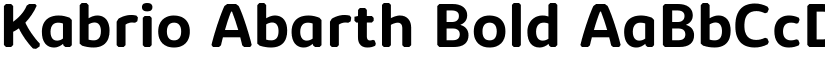 Kabrio Abarth Bold font