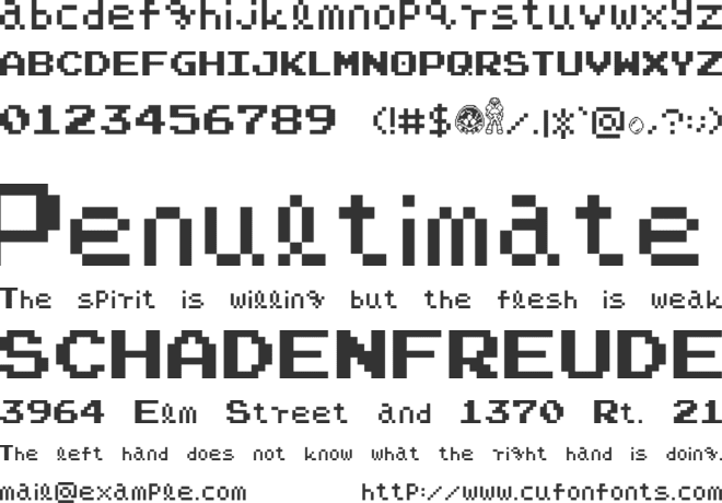 Narpassword00000 font preview