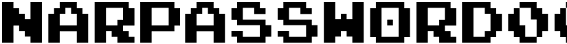 NARPASSWORD00000 font