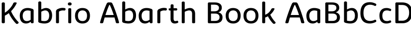 Kabrio Abarth Book font