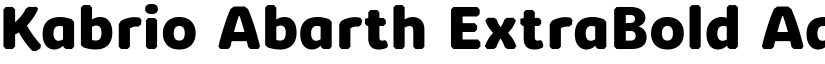 Kabrio Abarth ExtraBold font