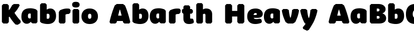 Kabrio Abarth Heavy font