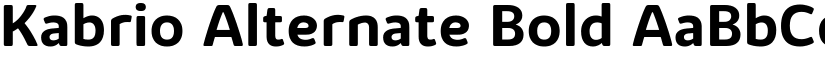 Kabrio Alternate Bold font