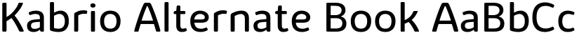 Kabrio Alternate Book font