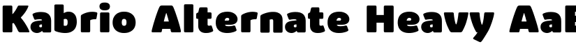 Kabrio Alternate Heavy font