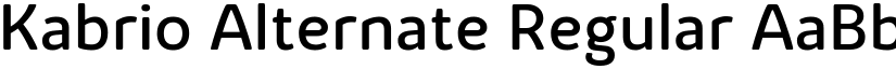 Kabrio Alternate Regular font