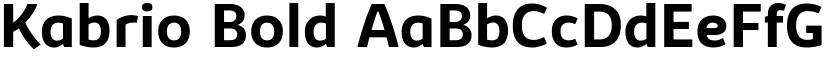 Kabrio Bold font