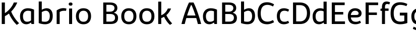 Kabrio Book font