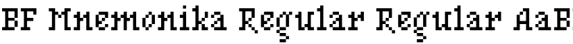 BF Mnemonika Regular Regular font