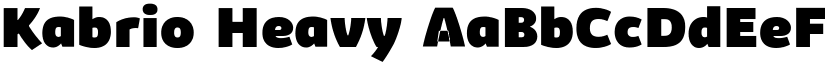 Kabrio Heavy font