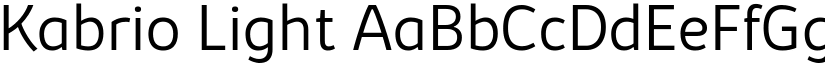 Kabrio Light font