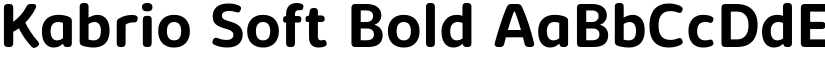 Kabrio Soft Bold font