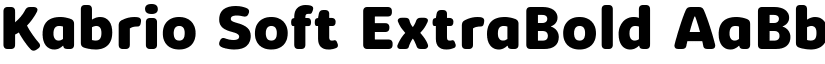 Kabrio Soft ExtraBold font