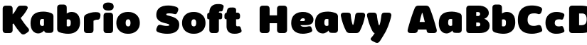 Kabrio Soft Heavy font