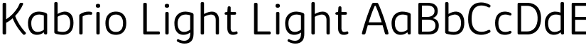 Kabrio Light Light font