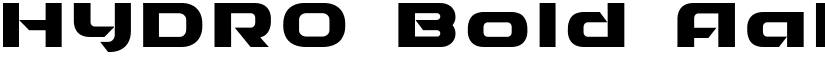 HYDRO Bold font