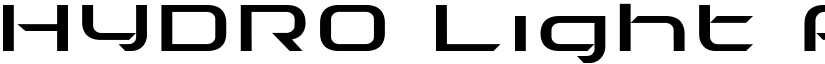HYDRO Light font