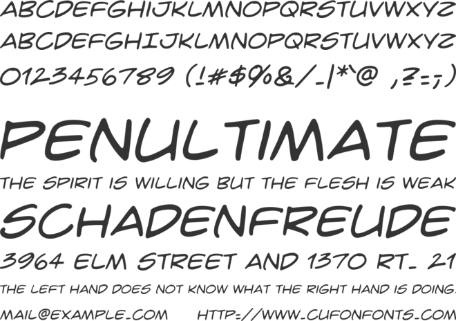 CrimeFighter BB font preview
