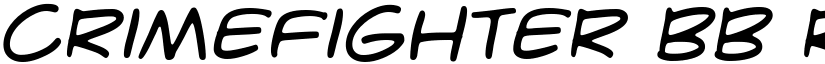 CrimeFighter BB Regular font