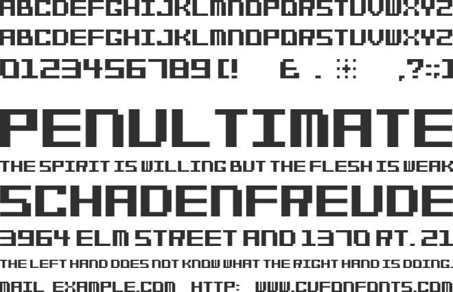 Bit Cheese 10 font preview