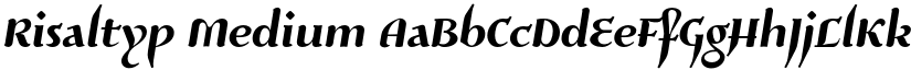 Risaltyp Medium font
