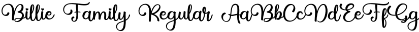 Billie Family Regular font