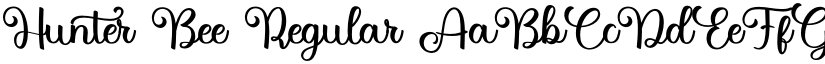Hunter Bee Regular font