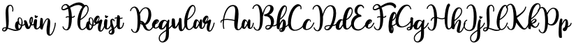 Lovin Florist Regular font