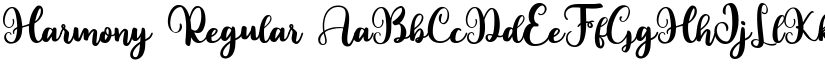 Harmony Regular font