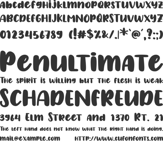 Scott Room font preview