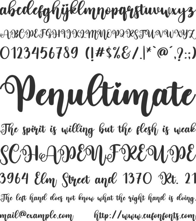 live love font preview