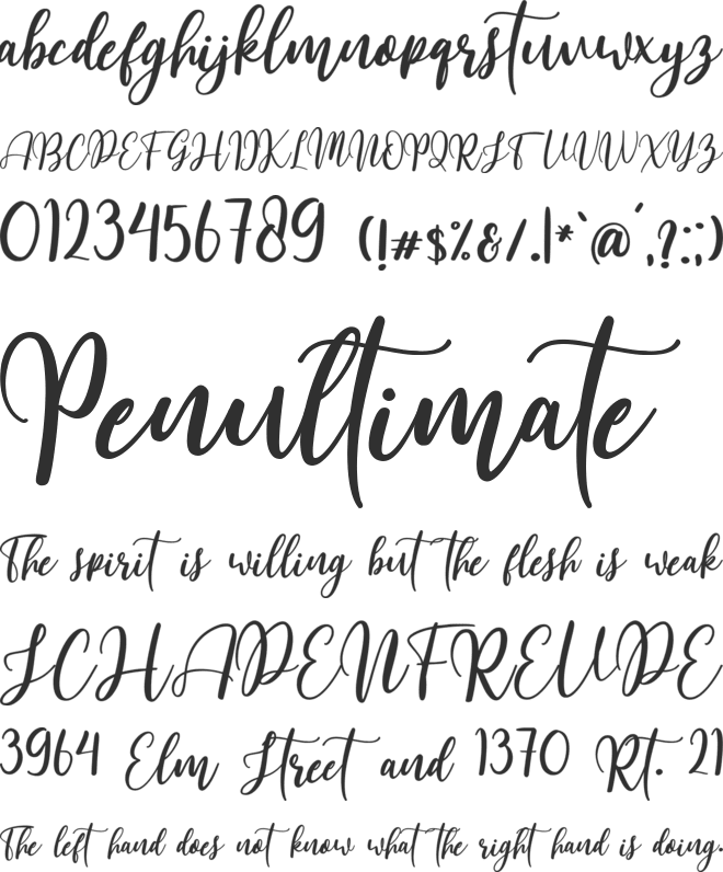 Southland font preview