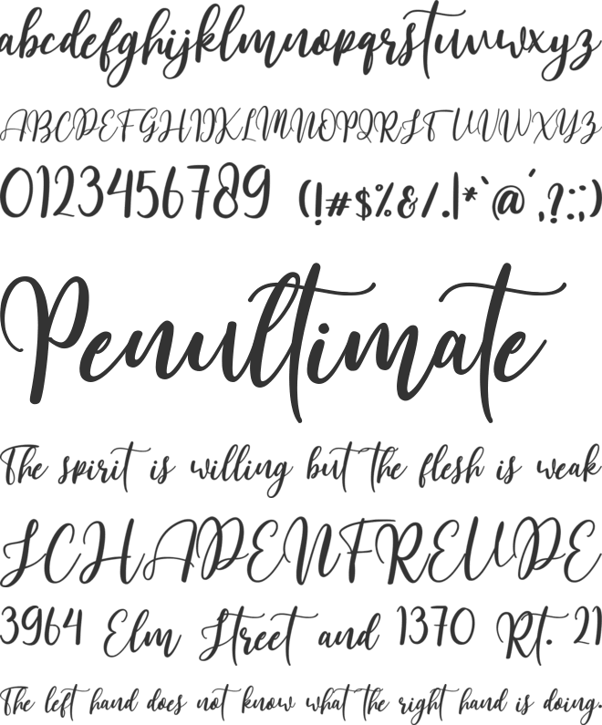Southland font preview