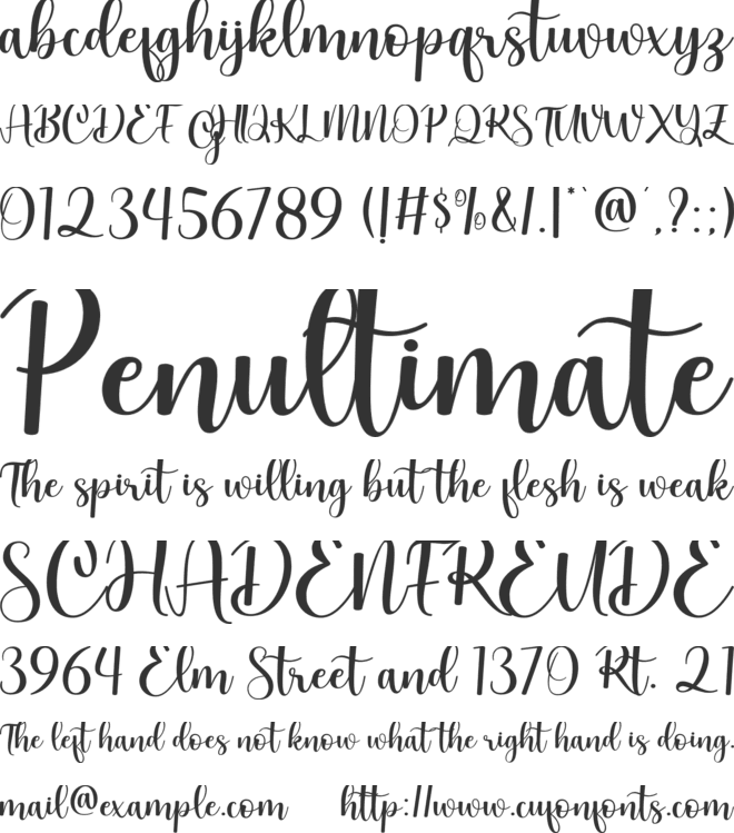 Holiday Sweet Lovely font preview