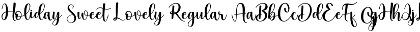Holiday Sweet Lovely font download