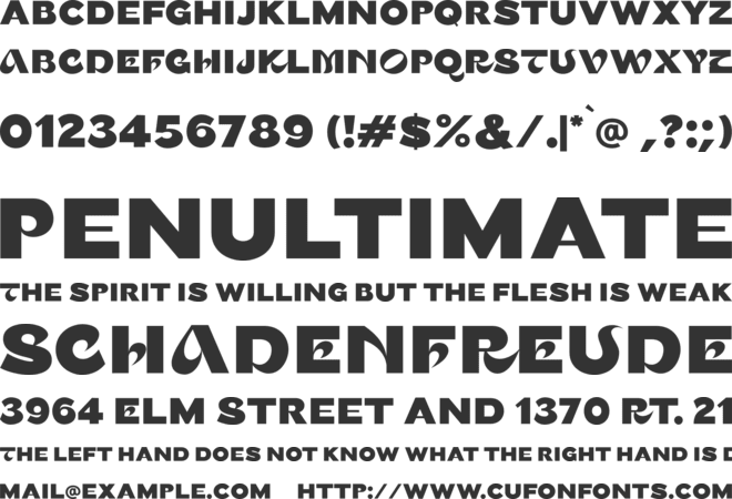 Persona font preview