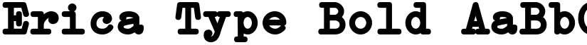 Erica Type Bold font