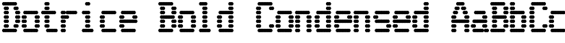 Dotrice Bold Condensed font