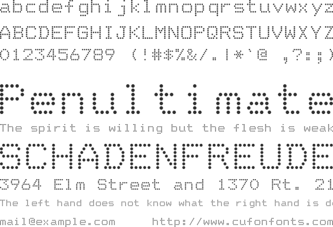 Dotrice font preview