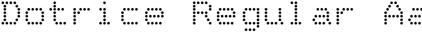 Dotrice Regular font