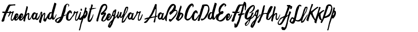 Freehand Script Regular font