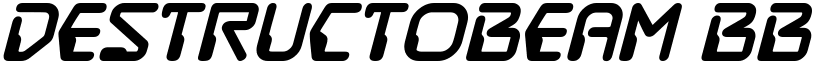 DestructoBeam BB Bold font
