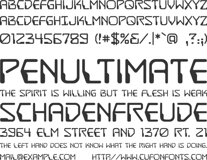 DestructoBeam BB font preview