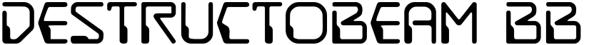 DestructoBeam BB Regular font