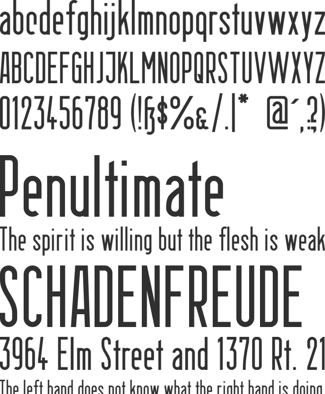 Berlin Email 2 font preview
