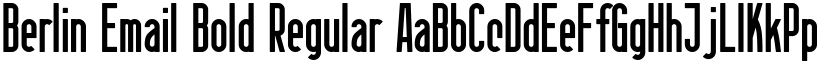 Berlin Email Bold Regular font